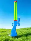 Summer water fight magic tool! Blue and green dual-barrel sniper wind pull water cannon, with an extremely stable range Item Picture